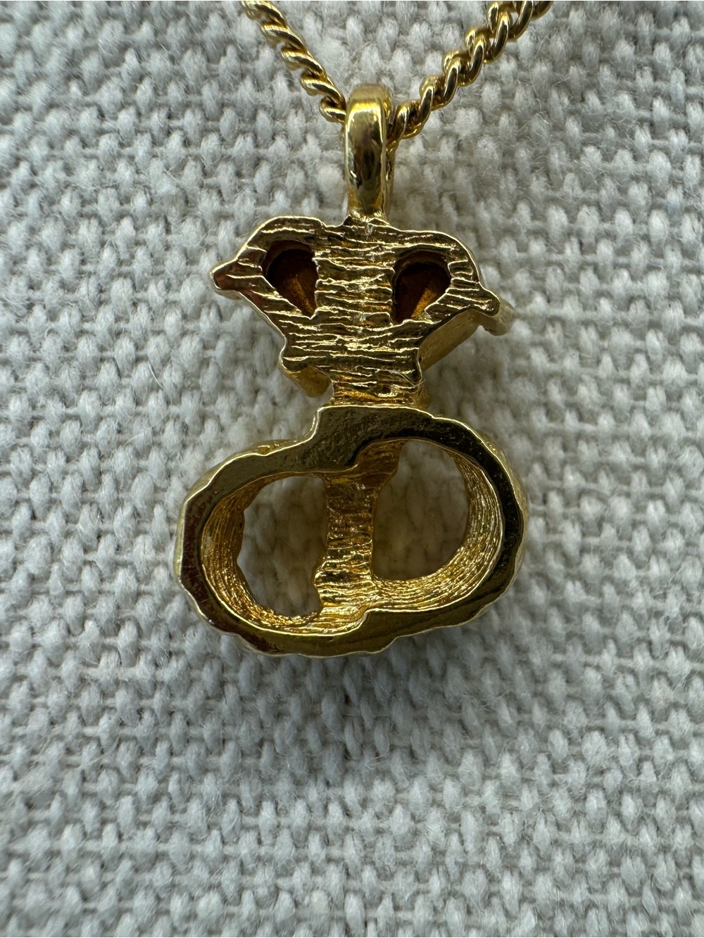 Christian Dior Vintage Gold Plated Crystal Necklace - Picture 5 of 5